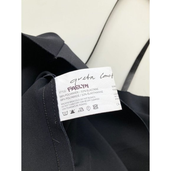 GRETA CONSTANTINE Faelyn Navy Neoprene Ruffle Trim Sheath Dress, Size XS - Picture 12 of 14